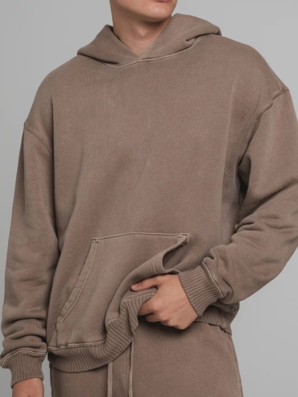 Elwood Core Oversize Hoodie Vintage Brown Size Medium Pullover Unisex NWT